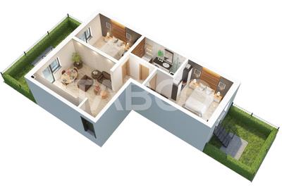 De vanzare Apartamet 61mp 3 camere 46mp gradina parcare Doamna Stanca - 2