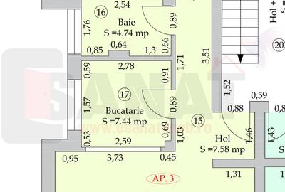 RO/EN Ap. 2cam, nou in DaVinci, parcare, balcon, bloc nou, 62 mp, et.1 - 2