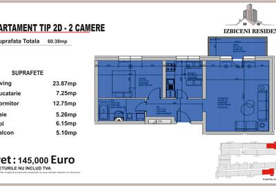 Apartament 2 Camere TIP D in complex Izbiceni Residence - 2