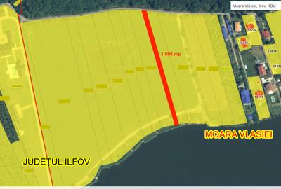 Teren de vânzare cu acces direct la lac, între pădure și apă – Moara Vlăsiei - 1