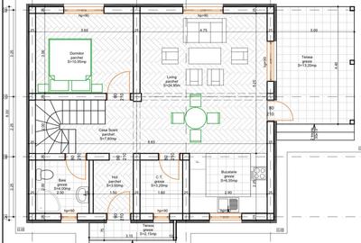 Casa noua, P+E, 5 camere, 2 bai, terasa, teren 400mp, in Lilieci, strada Rozelor - 19