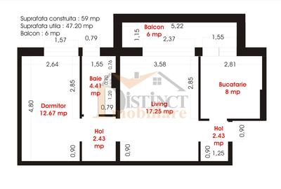 Vanzare 2 camere, Tractorul, zona 13 Decembrie - O. Goga - 1