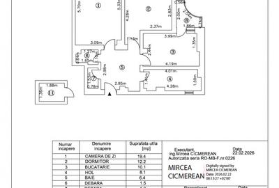 De vânzare – Apartament 2 camere | Zona Piața Unirii | Bloc monolit - 19