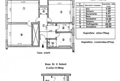 Apartament 3 camere, cf 1A, semidec, parter/5, Ultracentral - 15