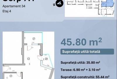 Garsonieră open-space_feminine în Mamaia-Sat