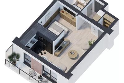 Disponibil si pentru 15% avans-apart. 1 camera Platou Galata, cod: 154713 - 2