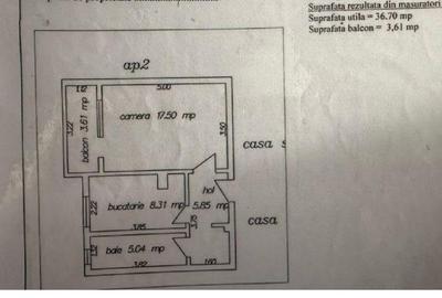 Garsonieră decomandată în Km 4-5