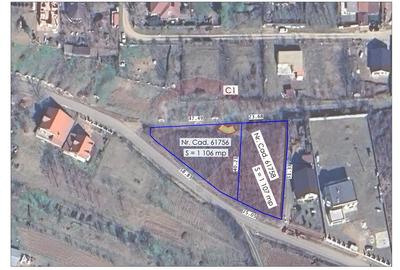 Teren Construcții intravilan de 1107 mp, în Paleu