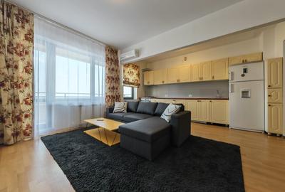 Apartament cu 2 camere semidecomandat, mobilat în Băneasa