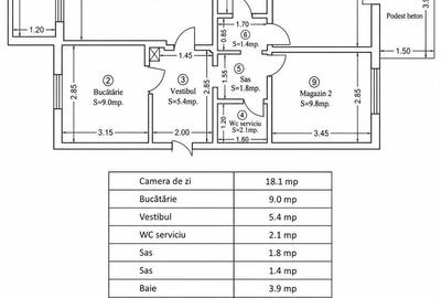 Spațiu parter cu destinație mixtă, zona fostă Lidia – 67 mp - 30