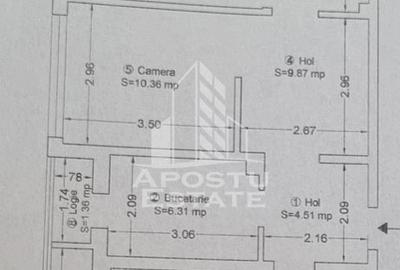 Apartment 3 camere de vanzare, centrala proprie, Cetatii, Timisoara - 8
