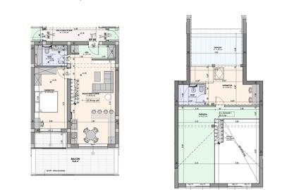Penthouse 3 camere, 2 băi, mobilat complet, orientare SUD - întabulat - 9