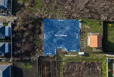 CORBEANCA ,TEREN INTRAVILAN 1266 MP,DESCHIDERE 30 M,GAZ,CURENT,CANALIZARE - 2