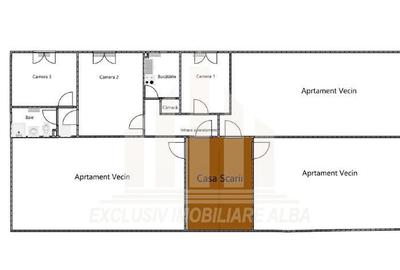 Apartament cu 3 camere | De vanzare | 49 mp | Cetate - 3