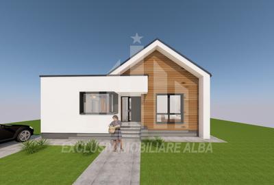 Casa individuala | 120 mp | 370 mp teren | Alba-Micesti - 2