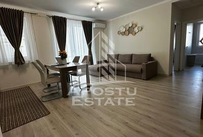 Apartament cu 2 camere semidecomandat, mobilat în Giroc