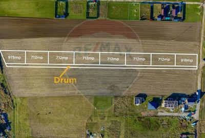 COMISION 0% Teren Sânpetru 8900 mp/ Intravilan/ 8 loturi - 1
