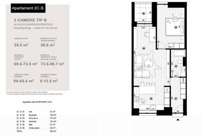 Apartament 2 camere, Rond OMV, bloc nou, finalizare 2027 - 5