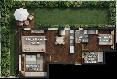 Apartament 3 camere -Constanta, Faleza Nord + curte proprie - bloc NOU - 3