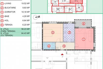 Apartament 2 camere decomandat cu terasa soseaua Leordeni. - 2