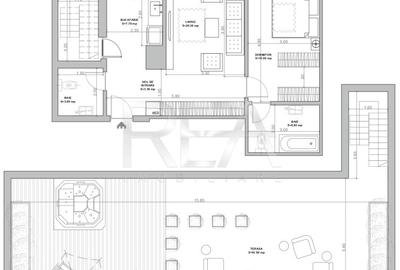 2 camere 2 bai cu terasa rooftop Ultracentral - 7