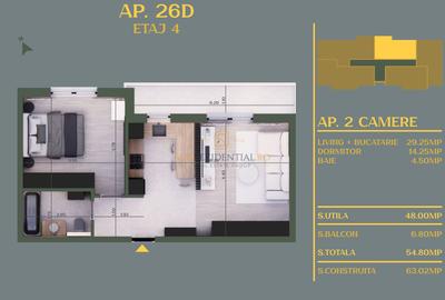 Apartament nou, 2 camere si balcon, finisaje moderne - Comuna Vidra - 8