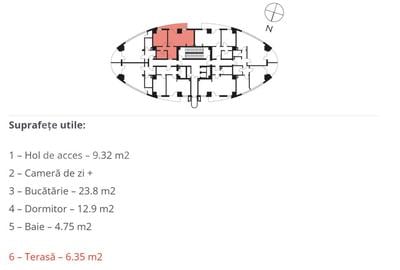Apartament cu 2 camere, 51 mp, semifinisat, imobil nou - Manastur - 3