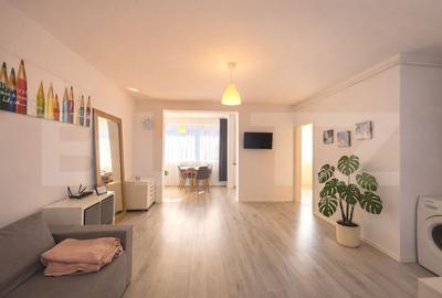 Apartament cu 2 camere semidecomandat, mobilat în Florești