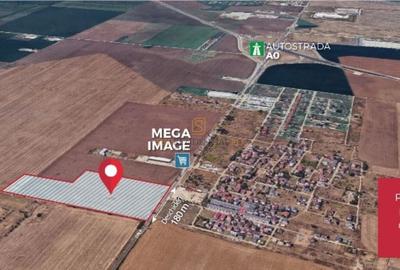 Teren 8 hectare cu deschidere ampla, Popesti-Leordeni, acces rapid A0 - 3