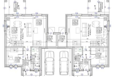 1/2 Duplex, 5 camere, 2 bai, camera tehnica, 119mp, 300mpT , Giarmata! - 14