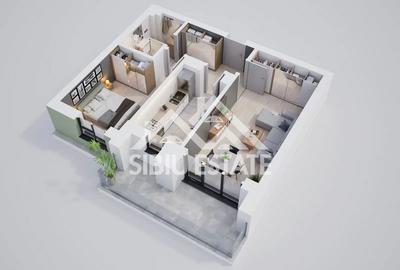 Un apartament modern cu 2 camere și terasă - 4