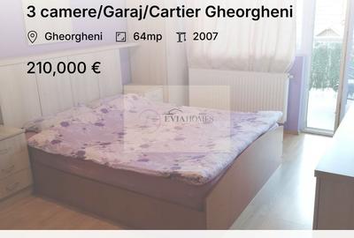 Apartament cu 3 camere decomandat, mobilat în Gheorgheni