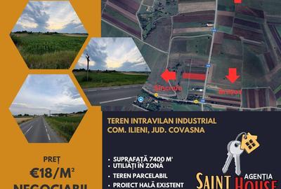 Teren Construcții intravilan de 7400 mp, în Ilieni