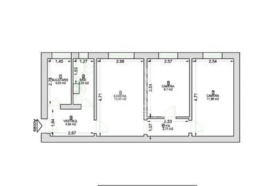 Apartament 3 camere de vanzare, parter, zona Dacia, Timisoara - 12