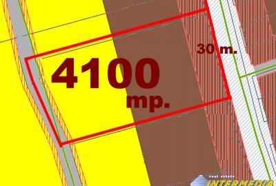 Teren Construcții intravilan de 4100 mp, în Nord-Vest