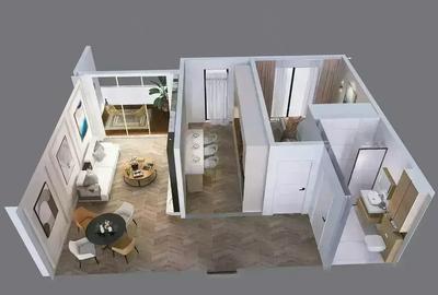 Apartament de 2 camere decomandat 60 mp/15min 1 dec/bloc 3 etaje - 9