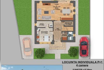 Otopeni | Casă individuală + teren 295 mp | 130.000€ - 5