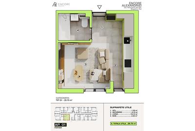 Garsonieră premium, spațioasă și luminoasă, într-un complex nou - 2