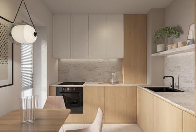 Antracit X Coandă | Apartament 2 camere + birou | Bucătărie închisă - 1