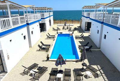 10 Casute Greek Bungalows , Piscina, la Malul Marii, Afacere la Cheie - 1