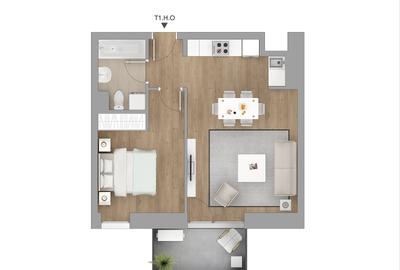Apartament 2 Camere _Bloc E - 14