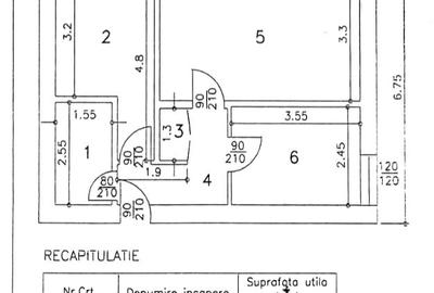 Se vine la parter apartament decomandat doua camere pret 49000 euro