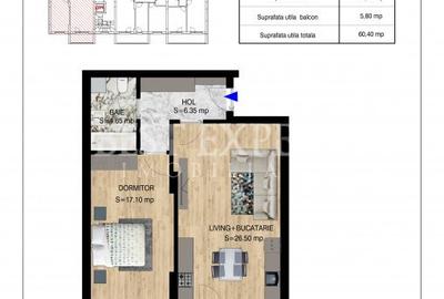 2 Camere Direct Dezvoltator -Incalzire in Pardoseala - 4