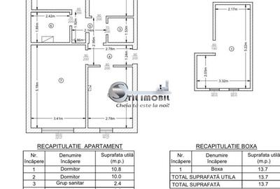 Apartament 3 camere, boxă și potențial investițional remarca - 7