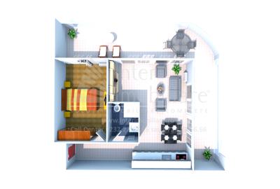 Apartament cu 2 camere semidecomandat în Mamaia-Sat