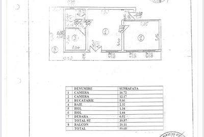 Sala Palatului, apartament 2 camere etajul 9, renovat, terasa 20 mp - 9