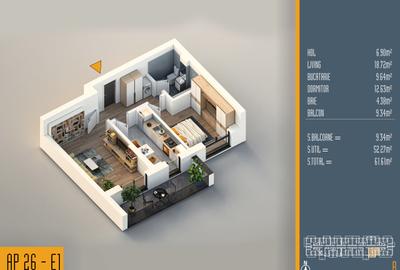 Neofort 84 - Apartament 2 camere decomandat bloc nou Titan, incalzire pardoseala - 8