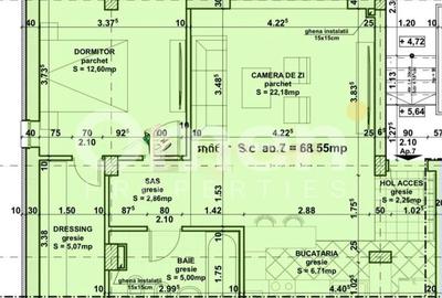 Apartament cu 2 camere, situat in bloc nou, cu parcare, zona Salciei - 3