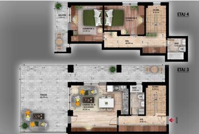 Apartament cu 3 camere decomandat în Theodor Pallady