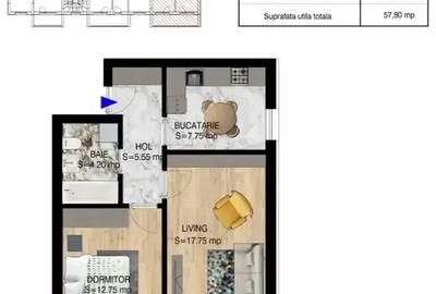 Apartament 2 Camere Decomandat Metrou Nicolae Teclu Bloc Boutique - 2